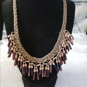 Like New Stella & Dot Bora Fringe necklace retired